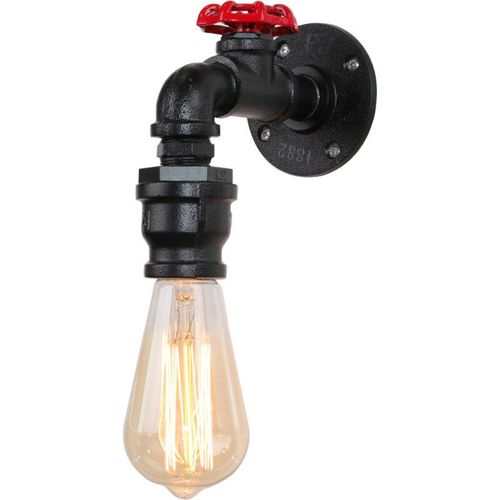 8396077290607 - Wandleuchte Kerze Vintage Industrielle Wasserrohr Wandlampe Kreative Steampunk Art Lampe Decor E27 Fassung Innen für Wohnzimmer Schlafzimmer