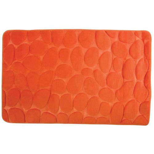 3700703941804 - Badematte aus Mikrofaser und pvc in der Farbe Orange 40 x 60 cm - MSV