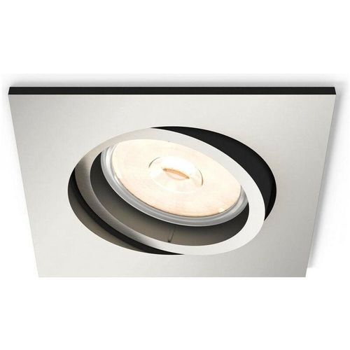 8718696160961 - - Downlight Einbaustrahler Eckig Donegal Schnitt 70x70 mm Nickel