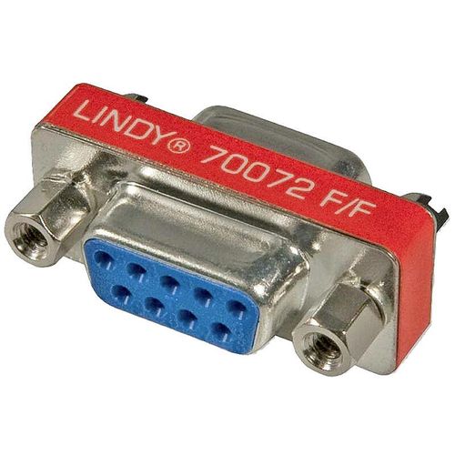 4002888700726 - LINDY Seriell Adapter [1x D-SUB-Buchse 9pol - 1x D-SUB-Buchse 9pol] Rot