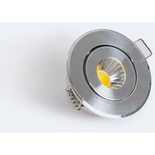 8445044025428 - LED-Downlight Strahler 1W cob Schwenkbar Rund Silber Schnitt ø 45mm NeutralweißNeutralweiß 4000K Silber