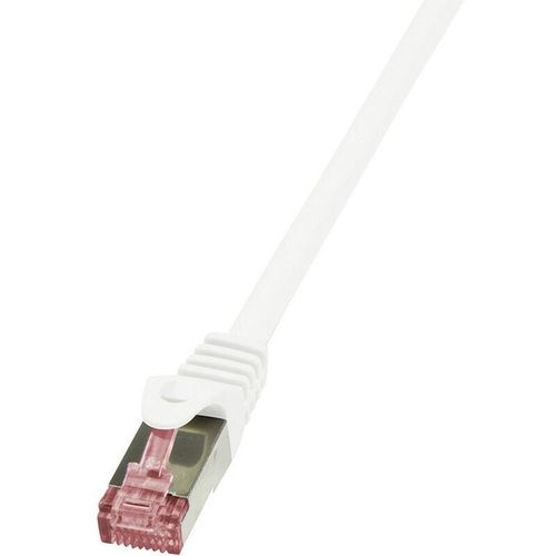 4052792020960 - CQ2081S RJ45 Netzwerkkabel Patchkabel cat 6 s ftp 750 m Weiß Flammwidrig mit Rastnasensc - Logilink