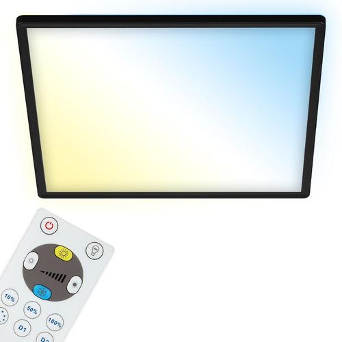 4002707402008 - CCT LED Panel BRILONER LEUCHTEN SLIM 22 W 3000 lm IP20 schwarz Kunststoff Dimmbar mit Fernbedienung CCT 42 x 42 x 28 cm