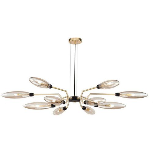 4251110032078 - - Ventura Deckenpendelleuchte Matt Gold 12 Licht G9