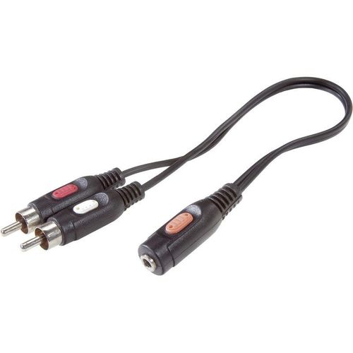 4053199933525 - Speaka Professional - SP-7870256 Cinch   Klinke Audio Anschlusskabel [2x Cinch-Stecker - 1x Klinkenbuc