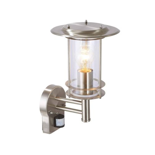4004353031472 - BRILLIANT Lampe York Außenwandleuchte stehend Bewegungsmelder edelstahl 1x A60 E27 40W gf Normallampen n ent IP-Schutzart 44 - spritzwassergeschützt Mit einstellbarem Bewegungsmelder 4004353031472 - BRILLIANT Lampe York Außenwandleuchte stehend Bewegungsmelder edelstahl 1x A60 E27 40W gf Normallampen n ent IP-Schutzart 44 - spritzwassergeschützt Mit einstellbarem Bewegungsmelder