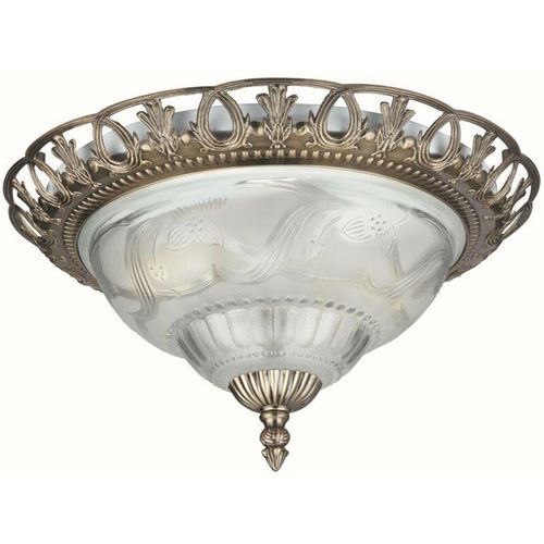 4251254211766 - Licht-erlebnisse - Deckenlampe Ø33cm 2-flmg - Bronze Transparent