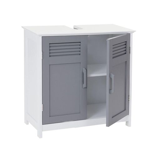 4057651207049 - Waschbeckenunterschrank MCW-A85 Badschrank 60x60x30cm ~ grau