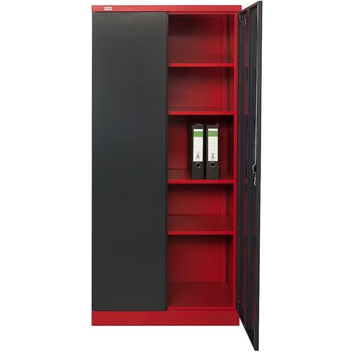 4260620350114 - Jet-line - Stahlschrank Moskau anthrazit rot