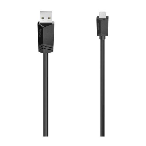 4047443443717 - USB-Kabel usb 20 USB-Micro-B Stecker usb-a Stecker 150 m Schwarz 00200608 - Hama