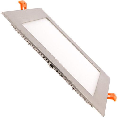 8445044016167 - LED-Deckeneinbauleuchte 15W Eckig SuperSlim Silber Schnitt 180x180mm Warmes Weiß 2800K - 3200K 120º200 mm