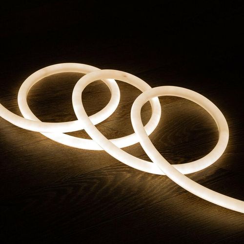 8445044086306 - Ledkia - LED-Streifen Neon Dimmbar 220V ac 120 LED m Rund 360 Neutrales Weiss IP67 nach Mass Schnitt alle 100cm 270º 16m