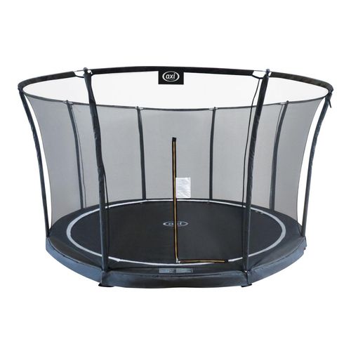 8720365068195 - Denver Trampolin rund mit Netz ø 366 cm in Schwarz Inground Trampolin   Bodentrampolin für Kinder mit Umrandung Für den Garten   Outdoor - Schwarz