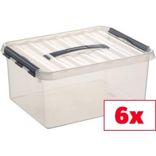 2050005543789 - Aufbewahrungsbox Sunware Q-line Transparent 15 l (B x H x T) 300 x 180 x 400 mm 6 St