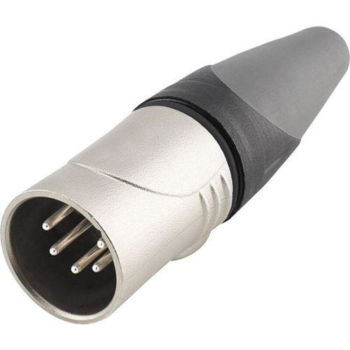 4049371810500 - HI-X3DF-HD-B HI-X5CM-HD xlr-steckverbinder stecker gerade polzahl (num) 5 schwarz silber 1ST - Hicon