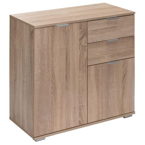 4251776924618 - Casaria® Sideboard »Alba« Eiche mit 2 Türen und Schubladen - Typ DB121