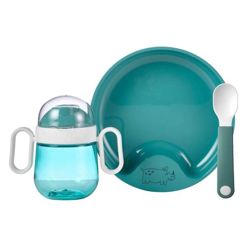 8711269993706 - Kindergeschirr MIO Safari deep turquoise 3-tlg türkis 8711269993706 - Kindergeschirr MIO Safari deep turquoise 3-tlg türkis