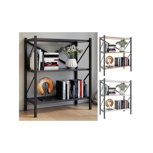 4051814420085 - Standregal Holz Metall Aufbewahrung Stand Regal Bücherregal Deko Bücher Standregal Insasi 2 Gr 66 weiß B66cm H85cm T34cm Holzwerkstoff Holz Spanplatte Regale 4051814420085 - Standregal Holz Metall Aufbewahrung Stand Regal Bücherregal Deko Bücher Standregal Insasi 2 Gr 66 weiß B66cm H85cm T34cm Holzwerkstoff Holz Spanplatte Regale