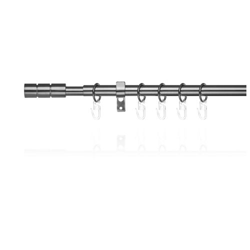 4250434154251 - Gardinenstange ORIGINAL Gardinenstange Zylinder 20 mm ausziehbar 1 läufig 130 - 240 cm silber (edelstahlfarben) L130cm Ø20mm Metall Gardinenstangen Einläufige Vorhangstange mit Ringen für Gardinen und Stores 4250434154251 - Gardinenstange ORIGINAL Gardinenstange Zylinder 20 mm ausziehbar 1 läufig 130 - 240 cm silber (edelstahlfarben) L130cm Ø20mm Metall Gardinenstangen Einläufige Vorhangstange mit Ringen für Gardinen und Stores
