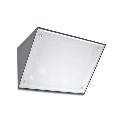 8435381439880 - Curie Glass - 1 Licht Wandleuchte für den Außenbereich Urban Grey IP65 E27 - Leds-c4