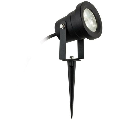 5036797154010 - Firstlight Products - Firstlight Hayes Outdoor Integriertes LED-Wand- & Spike-Licht Schwarz IP65