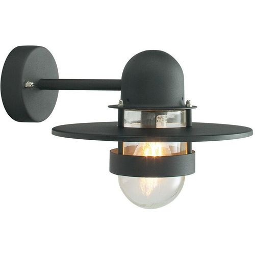 5024005446903 - Elstead Lighting - Elstead - 1 Licht Outdoor Fisherman Dome Wandlaterne Hellschwarz IP55 E27