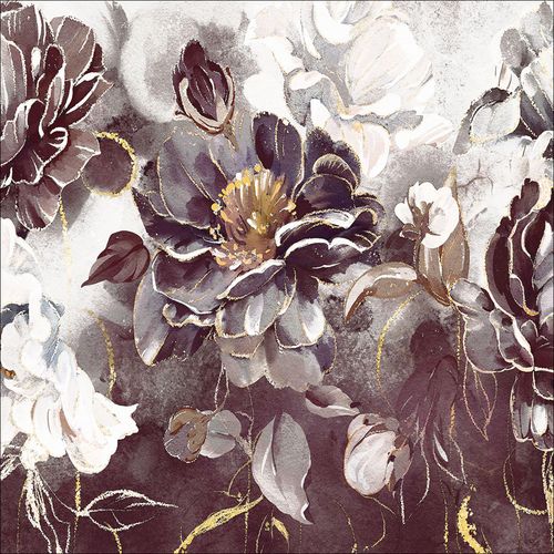 4019449500428 - PRO ART Aludibondbild DARK FLOWERS (BHT 98x98x110 cm) BHT 98x98x110 cm bunt Alubild Metallbild