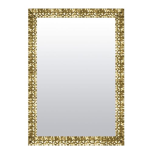 4251062273437 - Dekospiegel LENFRA Lisa gold (goldfarben) Spiegel B H T 63cm x 83cm x 25cm Holz Wandspiegel B63cm H83cm T25cm