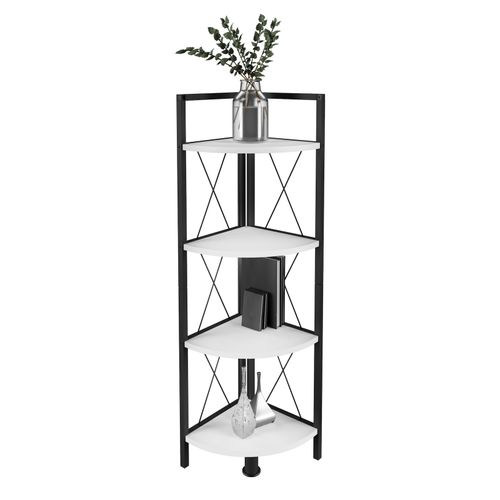 4051814434860 - Standregal Holz Metall Eckregal Aufbewahrung Stand Regal Bücherregal Deko Bücher Standregal Insasi 4 Gr 34 weiß B34cm H122cm T34cm Holzwerkstoff Holz Spanplatte Regale 4051814434860 - Standregal Holz Metall Eckregal Aufbewahrung Stand Regal Bücherregal Deko Bücher Standregal Insasi 4 Gr 34 weiß B34cm H122cm T34cm Holzwerkstoff Holz Spanplatte Regale