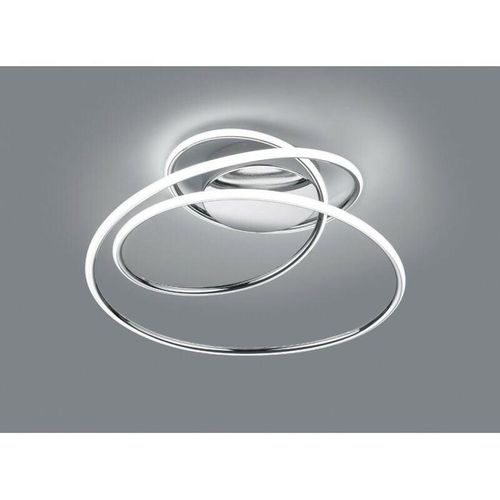 8056249320296 - Webmarketpoint - Plafoniera Design Vortice Cromo Led Dimmer 4000k Bologna Trio Lighting