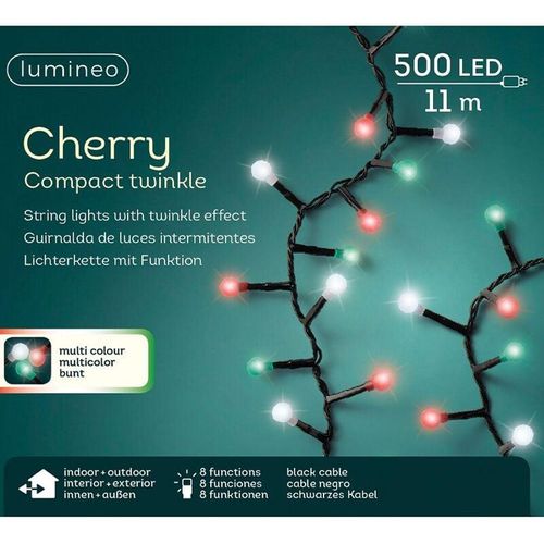 8719152177066 - Iperbriko - Weihnachtsbeleuchtung Cherry 500 led 11m mehrfarbig