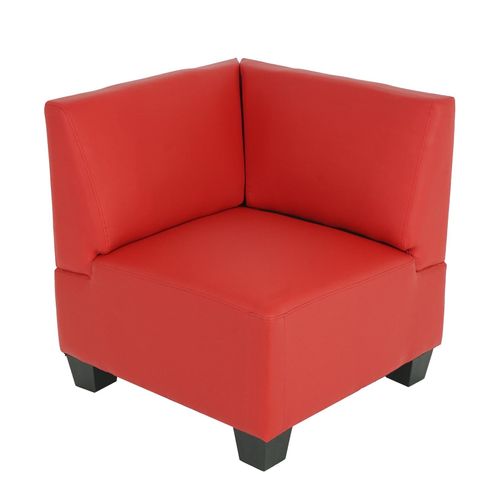 4052826123476 - Modular Eckteil Moncalieri Kunstleder ~ rot 4052826123476 - Modular Eckteil Moncalieri Kunstleder ~ rot