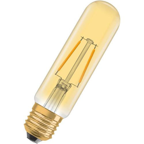 4099854091858 - LED-Lampen Vintage-Edition 20 Watts Ersatz E27 Tubular 2000 Kelvin Warm Comfort Light Klares Glas single Pack - Gold - Osram