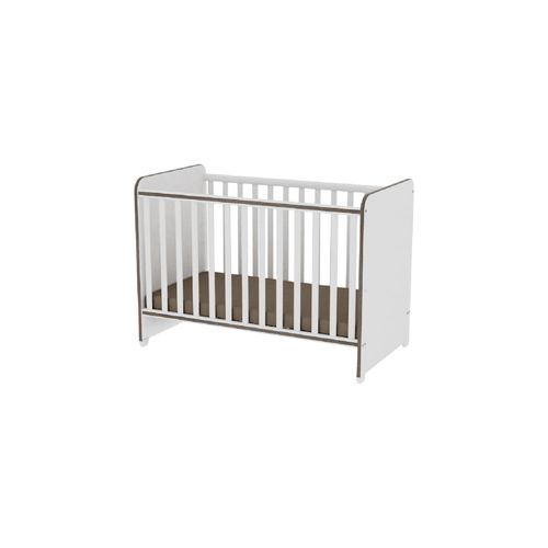 3800151916833 - Babybett Sweet Dream 124 x 68 x 95 cm Unterbettrahmen mit zwei Ebenen in weiß beige