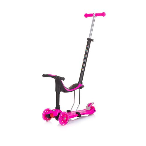 3800931055288 - Kinderroller 3 in 1 Multi Plus 3 Räder Laufrad Roller LED-Lichter pink