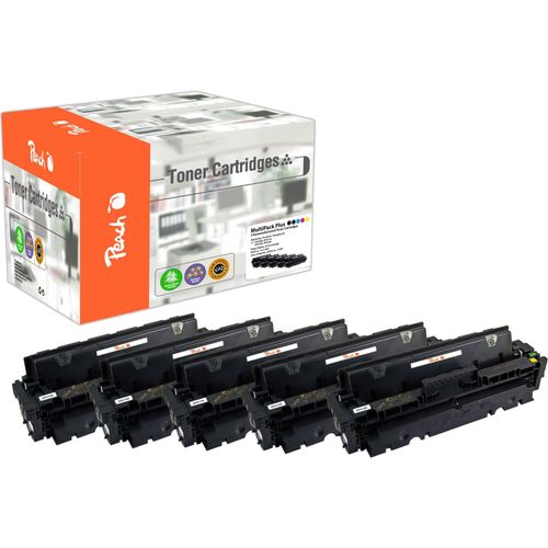 7640173435174 - H410A 5 Tonermodule (2*bk c m y) ersetzt HP No 410A CF410A*2 CF411A CF412A CF413A für zB HP Color LaserJet Pro MFP M 477 fdw (wiederaufbereitet)