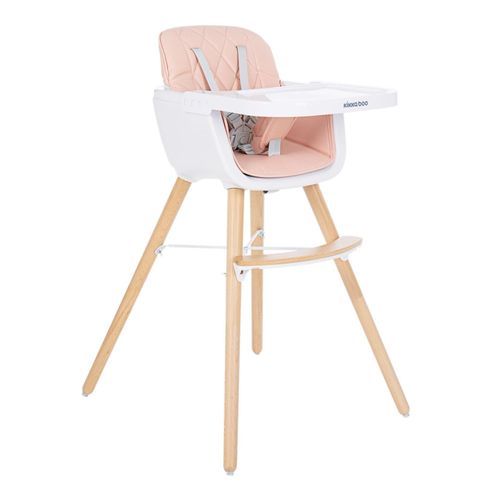 3801004010838 - Kikkaboo Kinderhochstuhl 2 in 1 Woody Kinderstuhl Tisch verstellbar Gurt pink 3801004010838 - Kikkaboo Kinderhochstuhl 2 in 1 Woody Kinderstuhl Tisch verstellbar Gurt pink