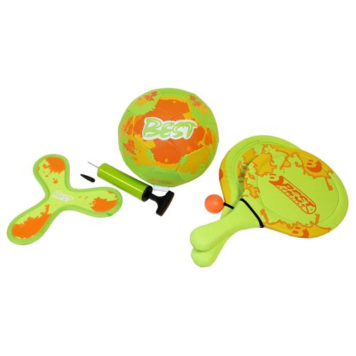 4009197642648 - Neopren Beach Game Set grün orange