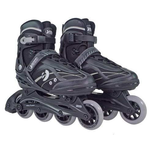 4009197301835 - Inline Skates für Teenager + Erwachsene schwarz 43-44