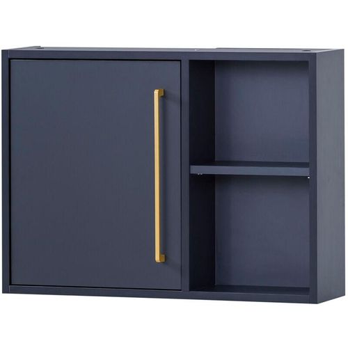 4066075083832 - Lomadox - Badezimmer Hängeschrank KELLA-80 in nachtblau b h t ca 668 484 16 cm - blau