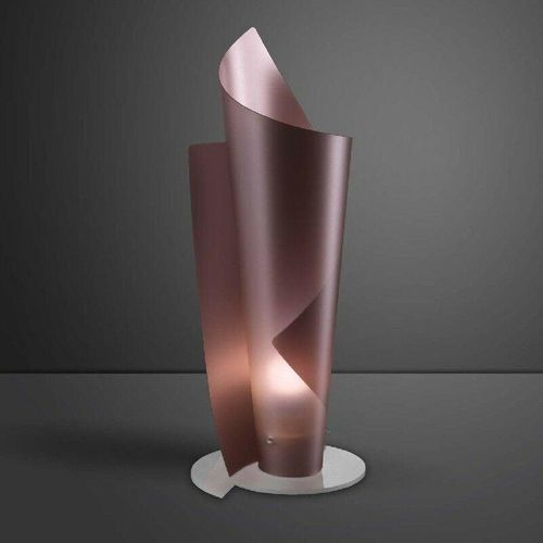 0750958221940 - Linea Zero - Tischlampe aus Polilux vela Rosa Durchmesser 19 x H50 cm