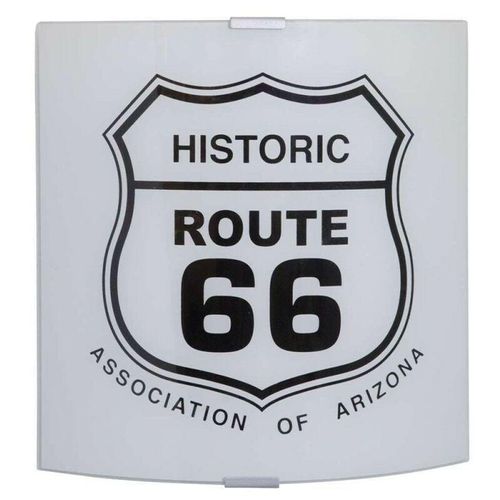 8057733453766 - Iperbriko - Moderne Glaswandleuchte route66 Silberrahmen 26x8xh26 cm