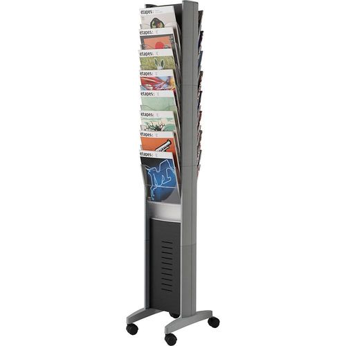 3660141881042 - Paperflow Prospektständer mobil 16 Fächer HxBxT 1675 x 300 x 385 mm alusilber 3660141881042 - Paperflow Prospektständer mobil 16 Fächer HxBxT 1675 x 300 x 385 mm alusilber