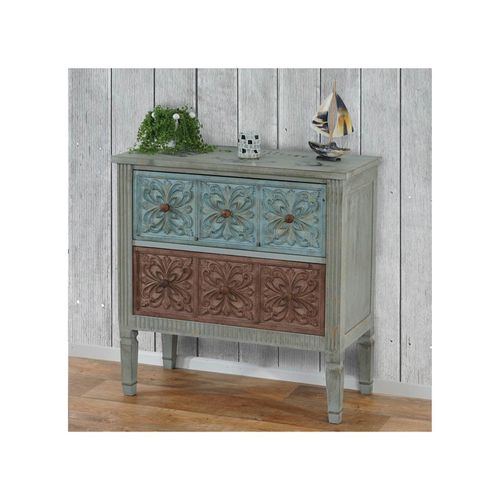 4057651110929 - Kommode Almada Sideboard Schrank Shabby-Look Vintage 80x79x40cm