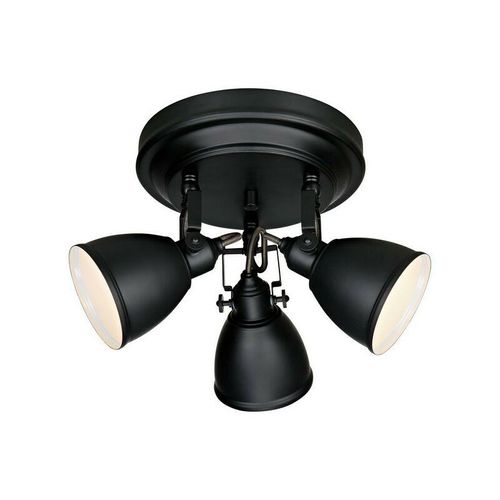 7330024549593 - Fjlbacka - 3 Light Ceiling Cluster Spotlight Lampe Schwarz E14 - Markslojd