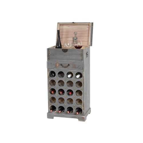 4052826197187 - Weinregal Torre T323 Flaschenregal Regal für 20 Flaschen 94x48x31cm Shabby-Look Vintage ~ grau 4052826197187 - Weinregal Torre T323 Flaschenregal Regal für 20 Flaschen 94x48x31cm Shabby-Look Vintage ~ grau