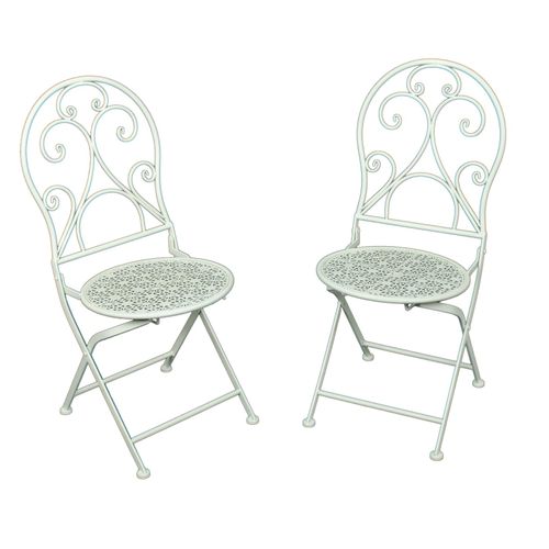4059865396786 - 2er Set Metall Klappstuhl Balkon Stuhl Stühle Garten Balkon Vintage Landhaus 4059865396786 - 2er Set Metall Klappstuhl Balkon Stuhl Stühle Garten Balkon Vintage Landhaus
