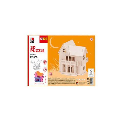 4007751745521 - KiDS Traumhaus 3D-Puzzle 33 (bemalbar) Teile