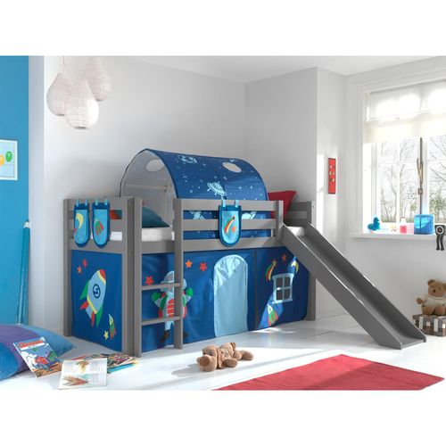 5420070234962 - VIPACK - Spielbett Pino inkl Rutsche mit Textilset Vorhang Tunnel und 3 Taschen Astro Ausf Kie 5420070234962 - VIPACK - Spielbett Pino inkl Rutsche mit Textilset Vorhang Tunnel und 3 Taschen Astro Ausf Kie