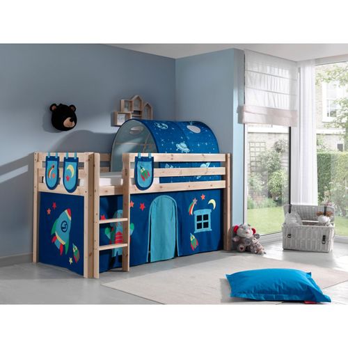 5420070227827 - VIPACK - Spielbett Pino mit Textilset Vorhang Tunnel und 3 Taschen Astro Ausf Kiefer massiv nat 5420070227827 - VIPACK - Spielbett Pino mit Textilset Vorhang Tunnel und 3 Taschen Astro Ausf Kiefer massiv nat